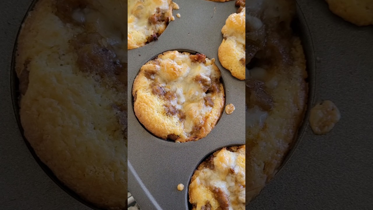 cornbread sausage bites #food #fyp #limbdifference