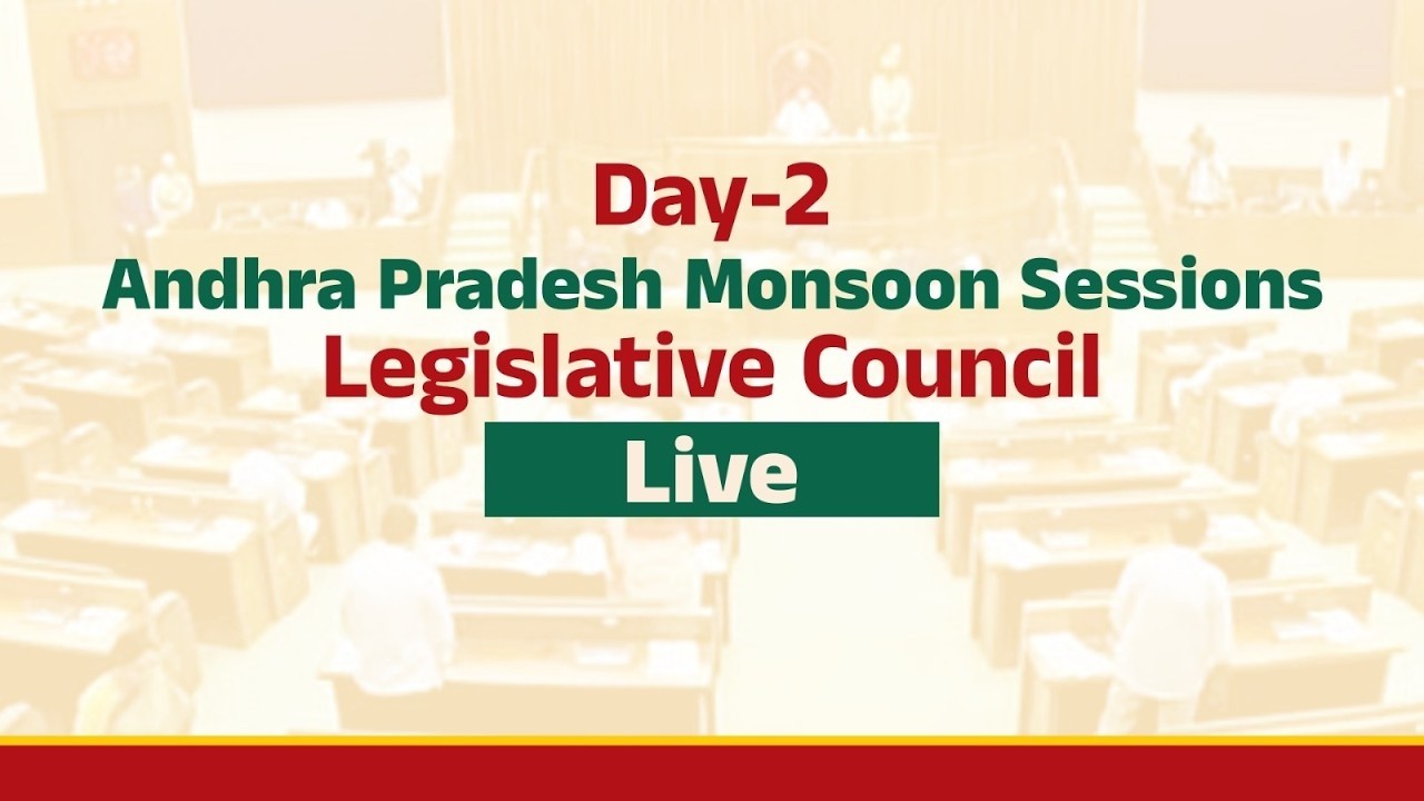 Day2: Andhra Pradesh Monsoon Sessions | Legislative Assembly - Live.
