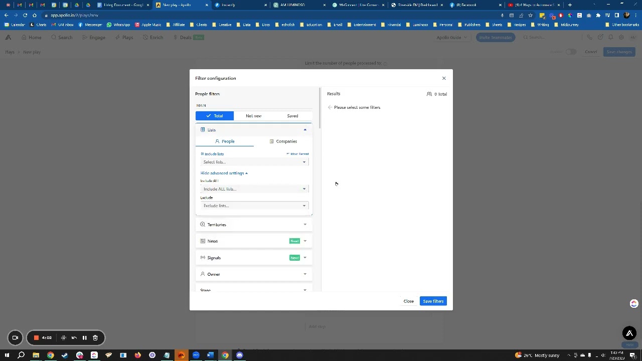 How to Create a Play to Add Contacts to a List and Sequence in Apollo