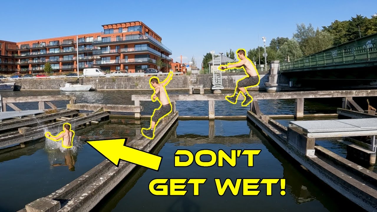 Don't get wet! 💦  LucAround Gent, Parkour in Belgium