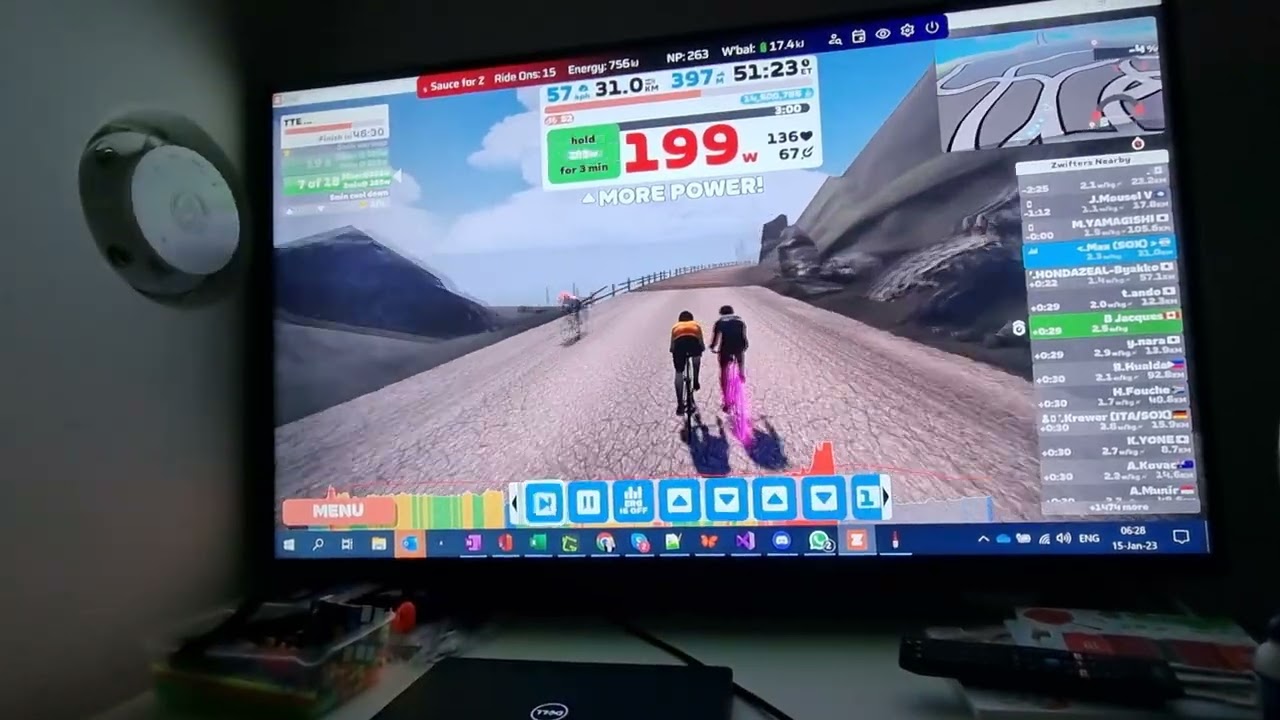 Zwift Workout Mode ending - continue riding