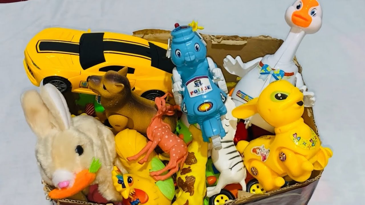 10 Minutes Satisfying With Unboxing animals toys, swing&slide collection ASMR, review toys 