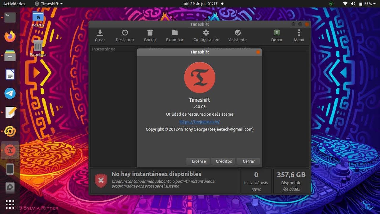 Cómo crear puntos de restauración con TimeShift en Ubuntu 20.04