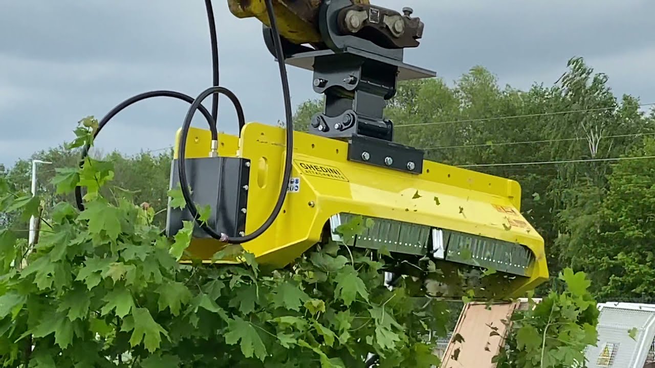Głowica kosząca GHEDINI DK69 kosiarka bijakowa / mulczer + koparka ATLAS 1604 ZW