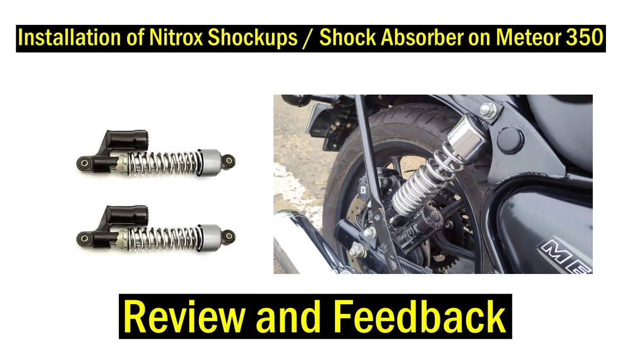Installation of Nitrox Shockups / Shock Absorber on Meteor 350  (MUST WATCH)