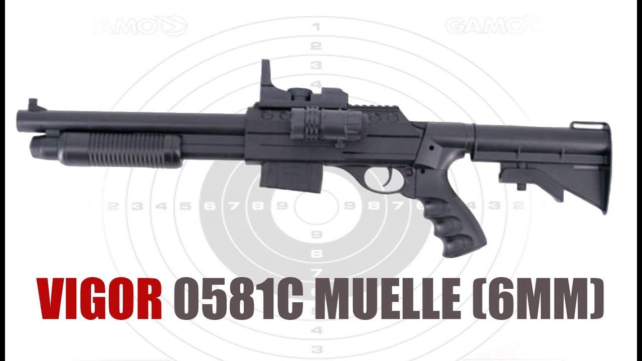 ✅ Vigor 0581C Arma de airsoft de MUELLE (6mm)