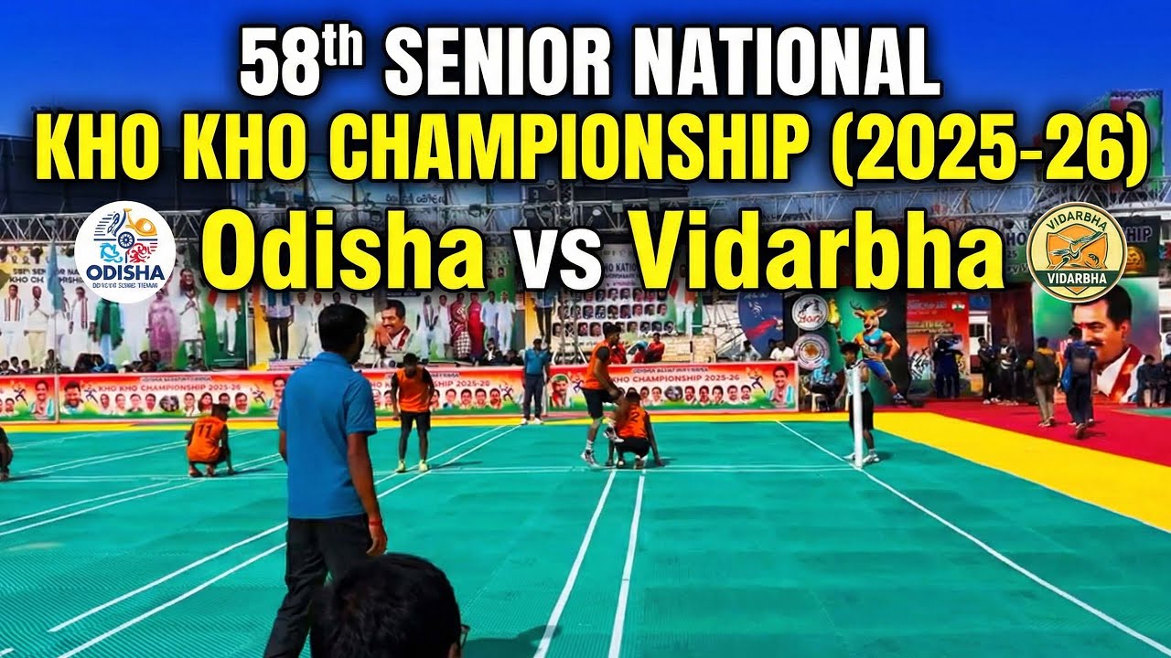 Odisha vs Vidarbha | 58th Senior National Kho Kho 2026 //kho khomatch @difenofficial​