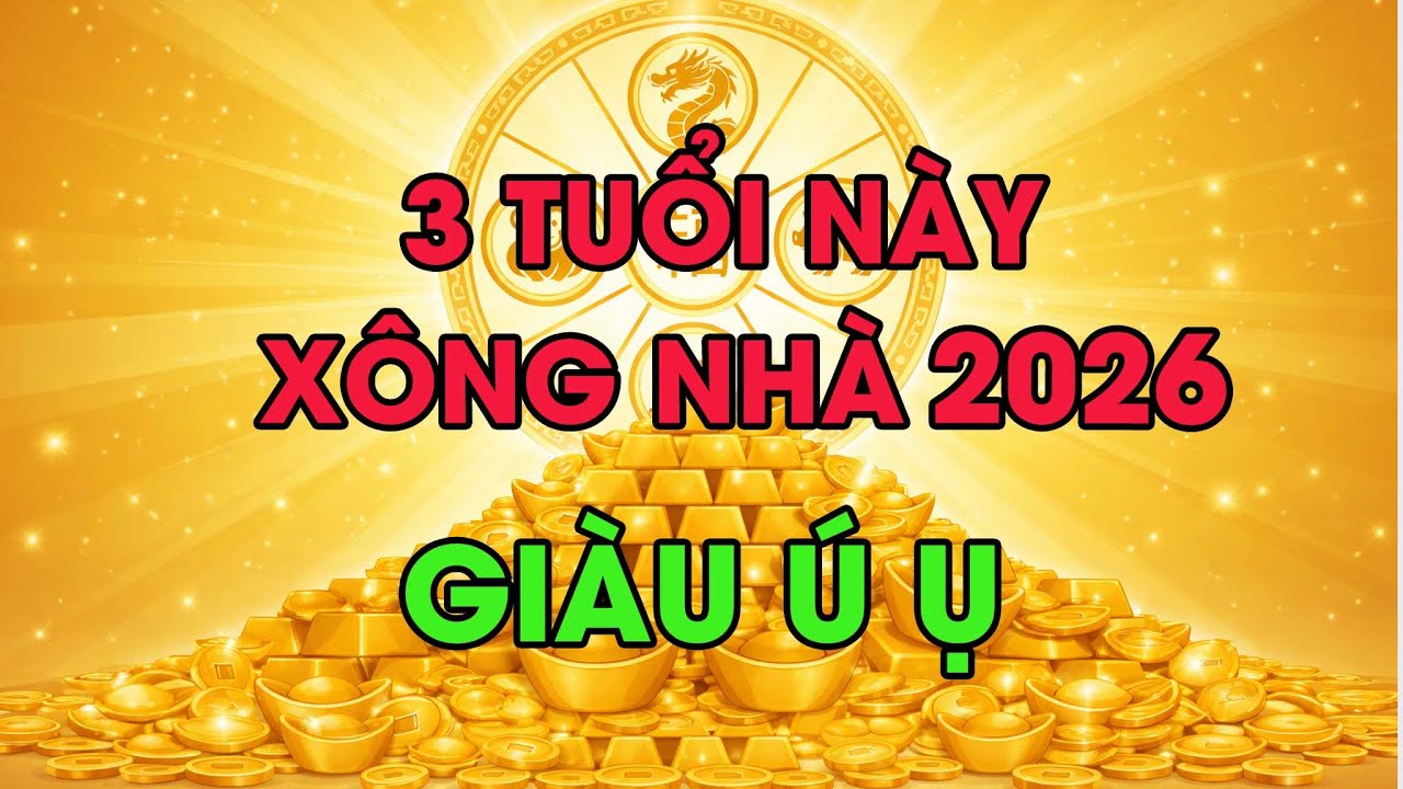 Chọn ĐÚNG 3 Con Giáp Này Xông Nhà Năm 2026- Đảm Bảo 99% Gia Chủ CỰC GIÀU, ĐỔI ĐỜI PHÁT TÀI, GIÀU Ú Ụ