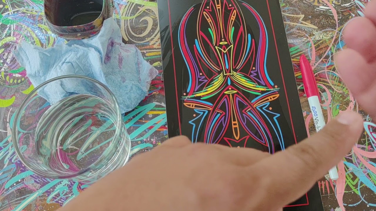 Wet Erase Markers for Pinstriping Grid Lines.