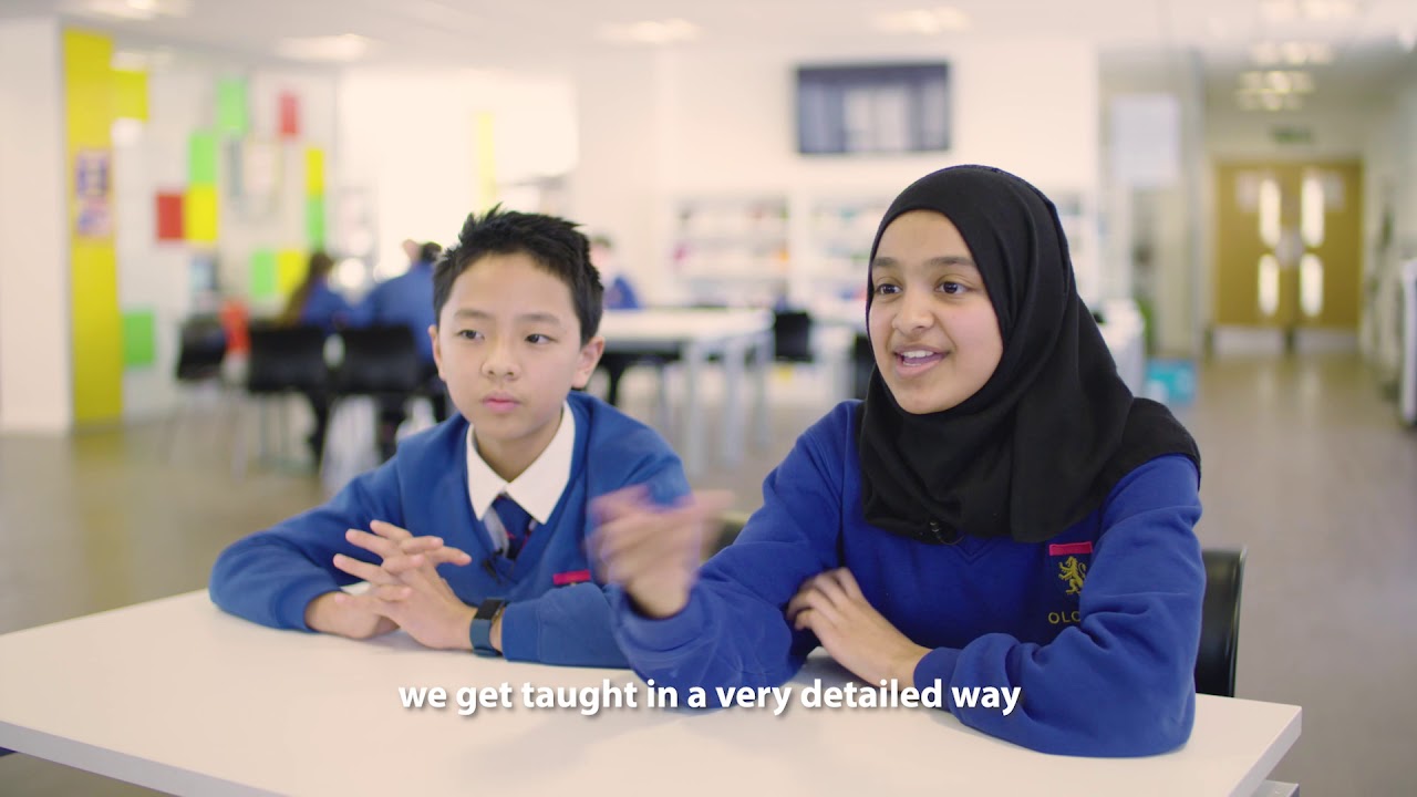 Ysgol Olchfa School - Disgyblion a staff / Staff and pupils