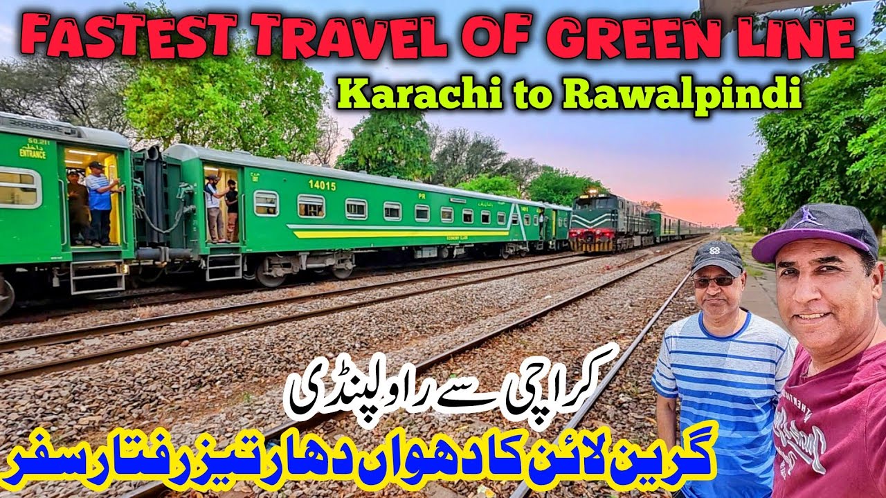 Fastest Green Line Train Travel from Karachi to Rawalpindi | Ac Standard Review | part 2