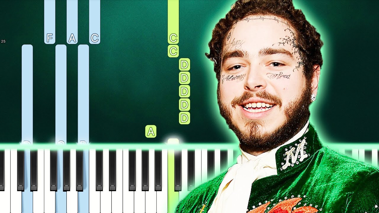 Post Malone - Saint-Tropez (Piano Tutorial) By MUSICHELP