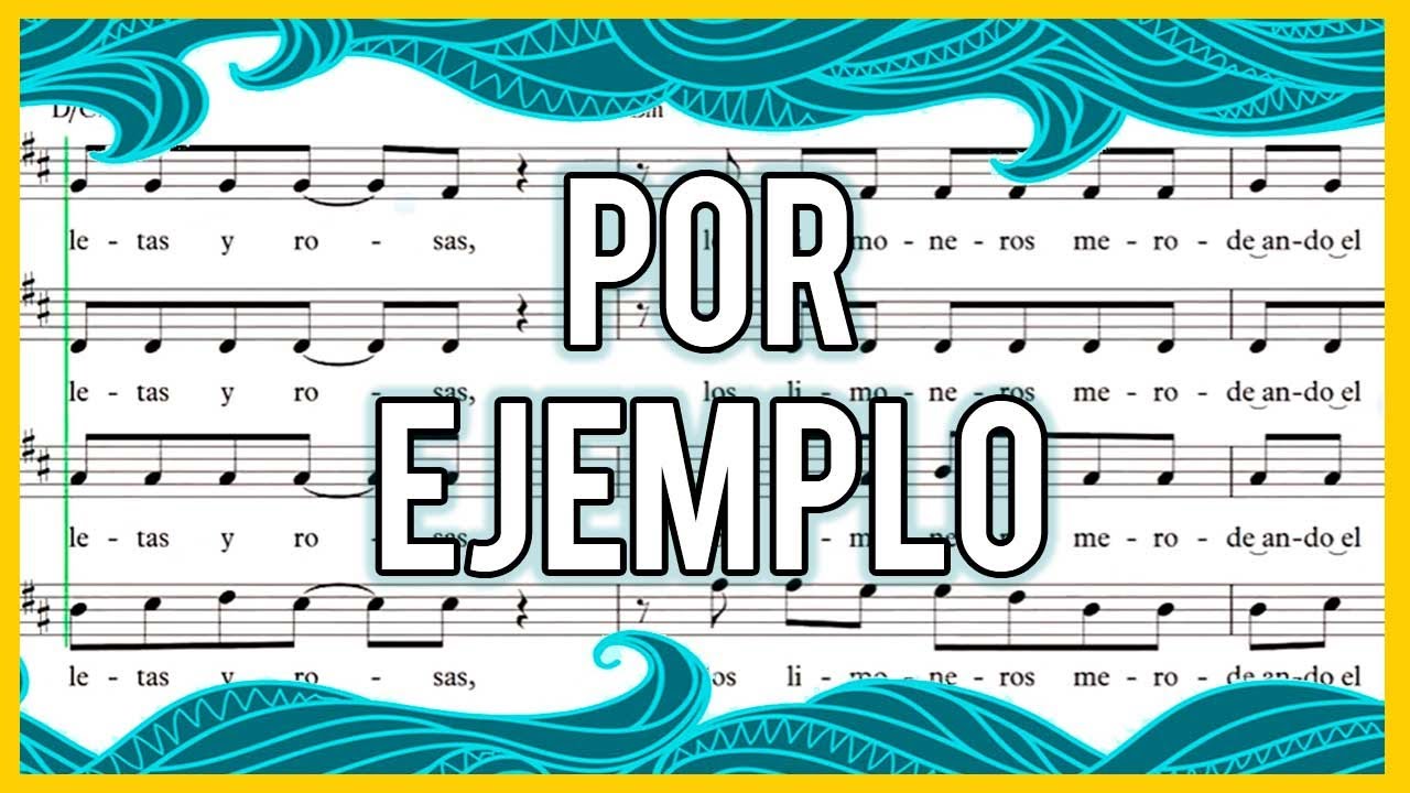 Partituras para coro - Por Ejemplo de Fernando Cabrera