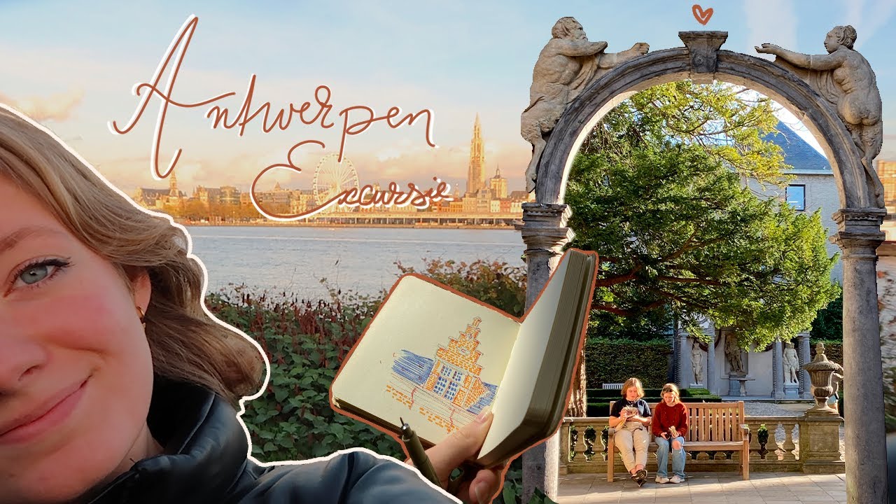 op illustratie excursie in Antwerpen