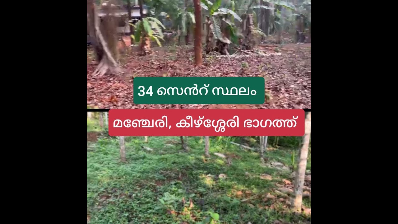 34 സെന്റ് സ്ഥലം വിൽപ്പനക്ക് മഞ്ചേരി, കീഴ്ശ്ശേരി ഭാഗത്ത്‌.. LAND FOR SALE IN MALAPPUJRAM ,MANJERI
