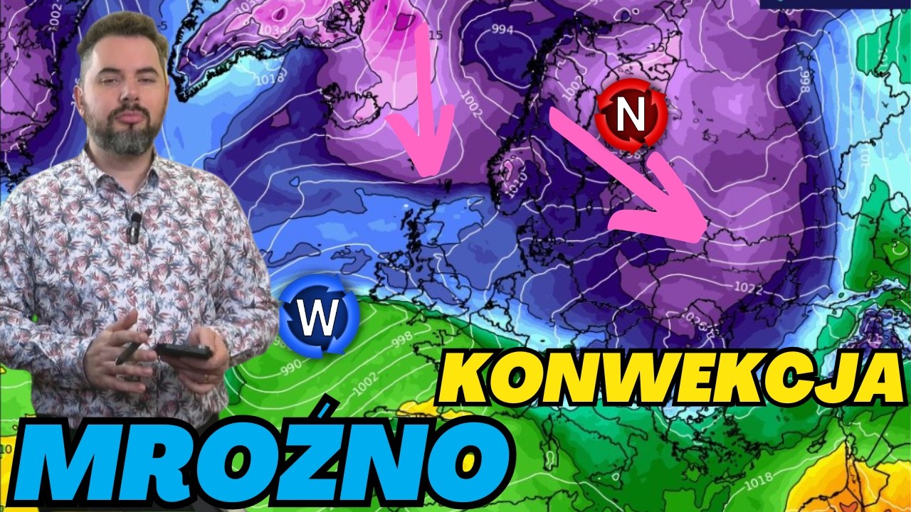 Śnieżyce konwekcyjne na południu. Poprawa pogody za sprawą wyżu. Spadek temperatur. Mr&oacute;źna noc.
