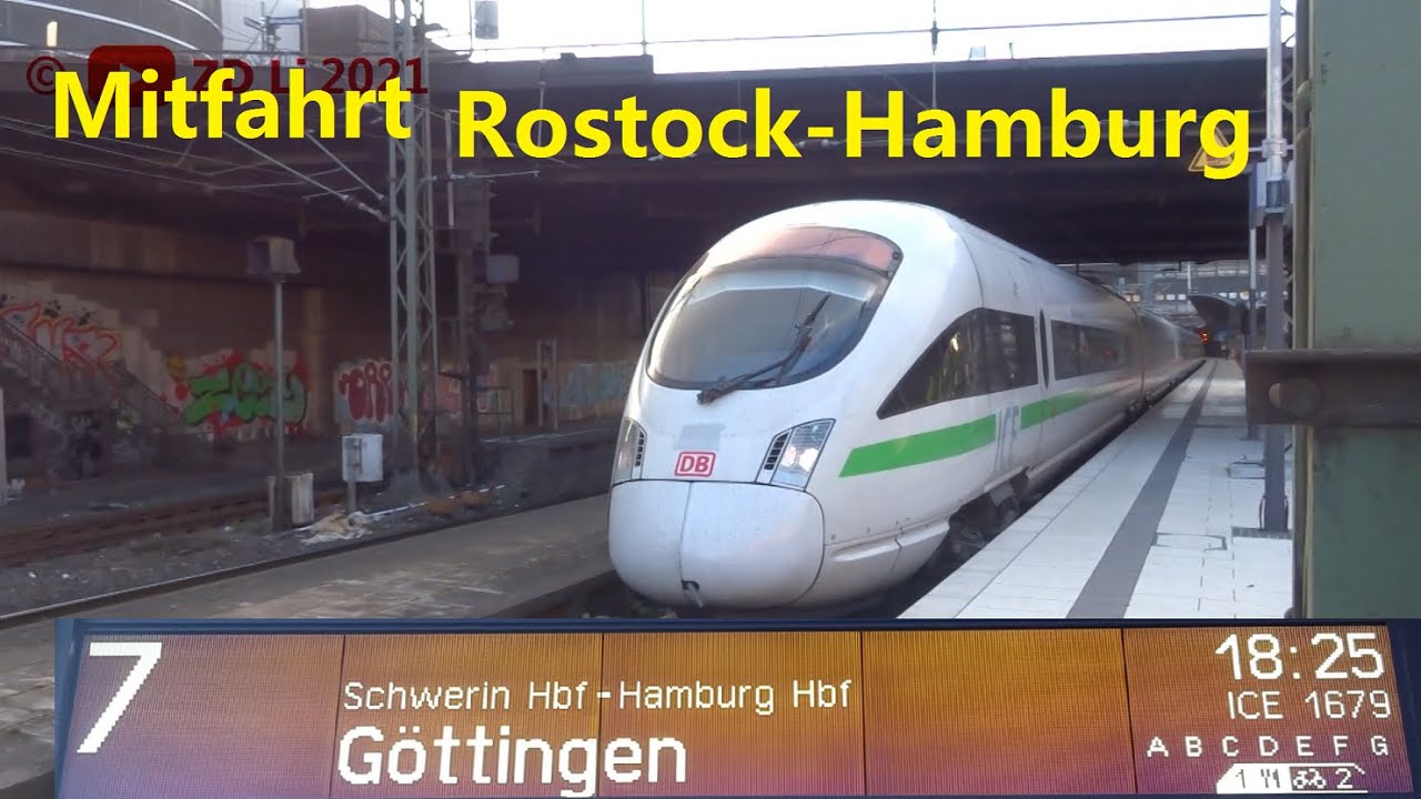 Mitfahrt ICE1679 Rostock - Hamburg