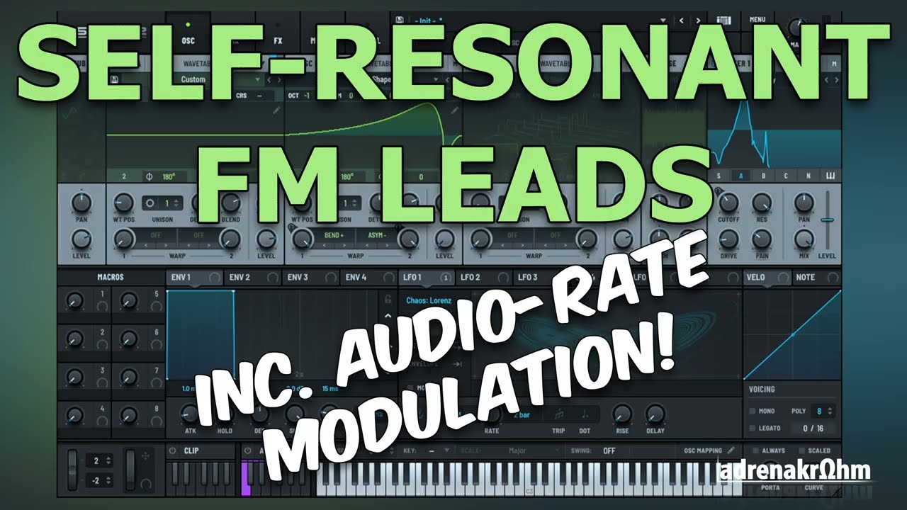 Self-Resonant FM-type Leads in SERUM 2 using Audio-rate Modulation