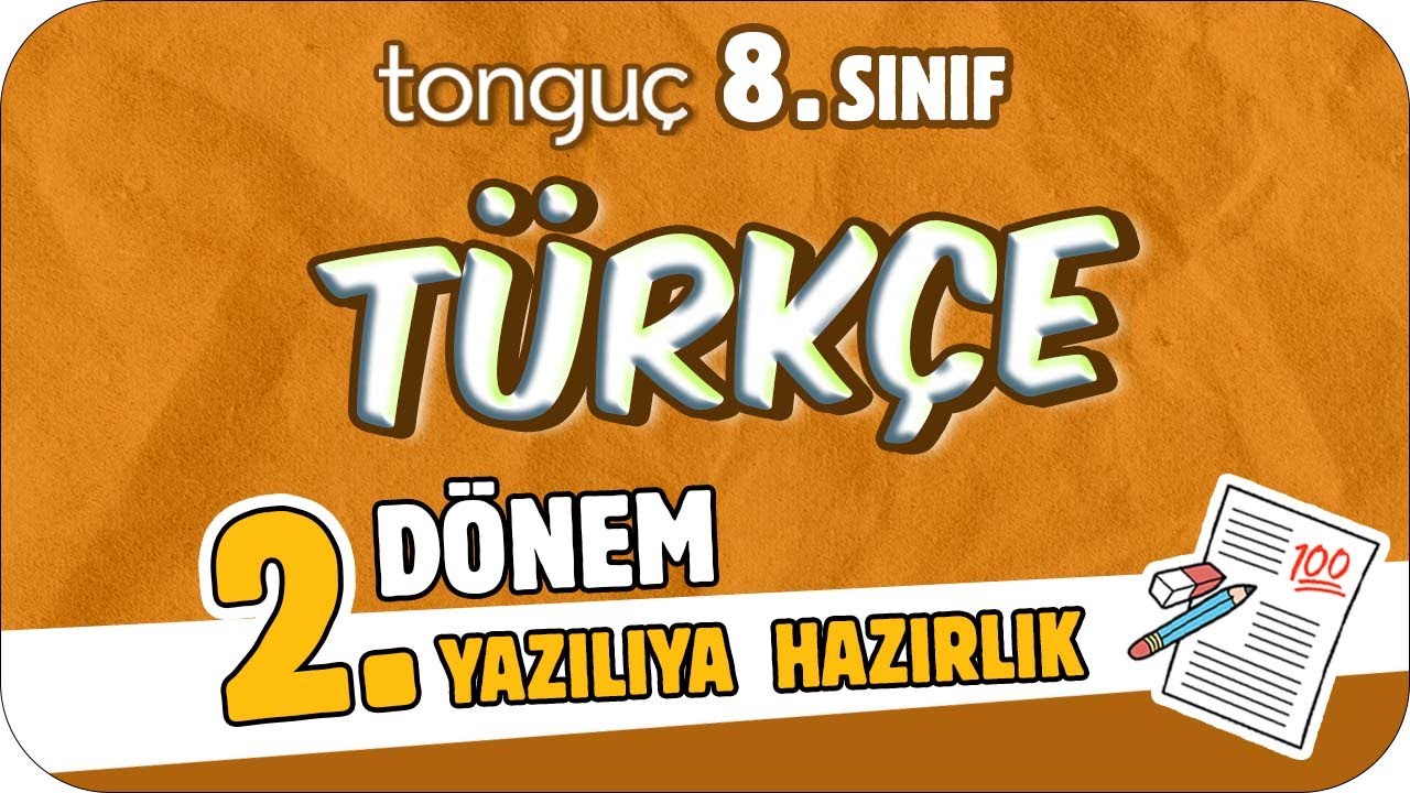 8.Sınıf Türkçe 2.Dönem 2.Yazılıya Hazırlık 📑 #2024