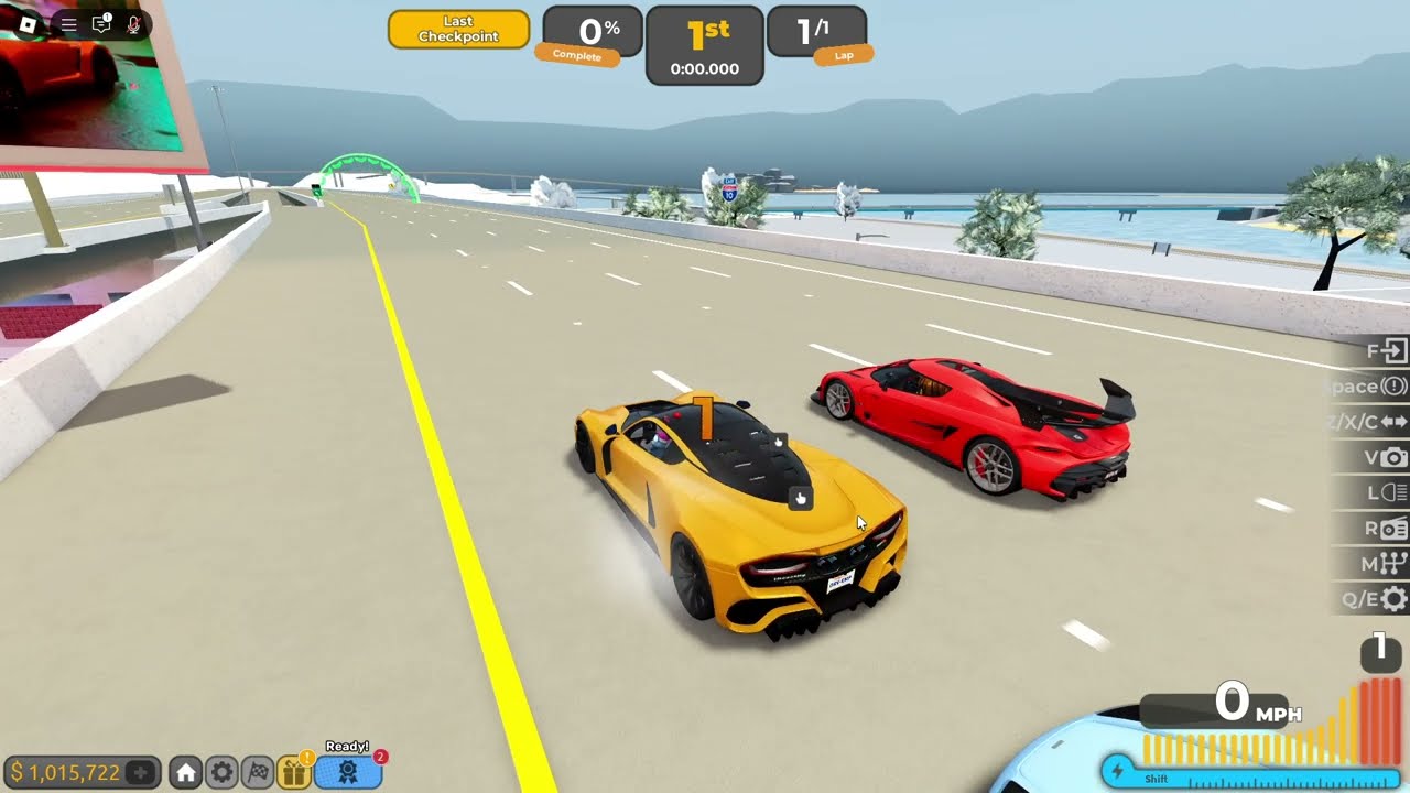 NEW Koenigsegg Jesko Vs Hennessey Venom F5 Highway Race (Driving Empire)