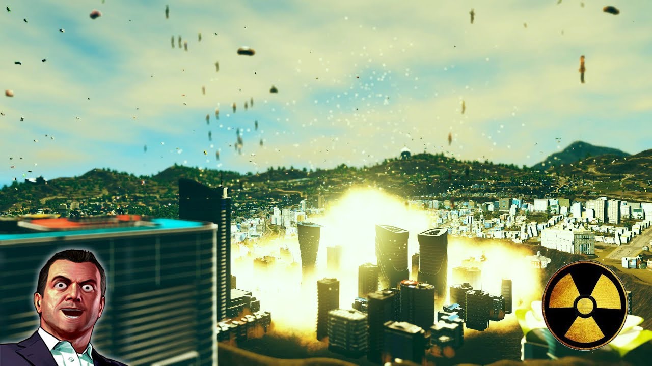 Los Santos Vs Nuclear Bomb (Cities Skylines Mod)