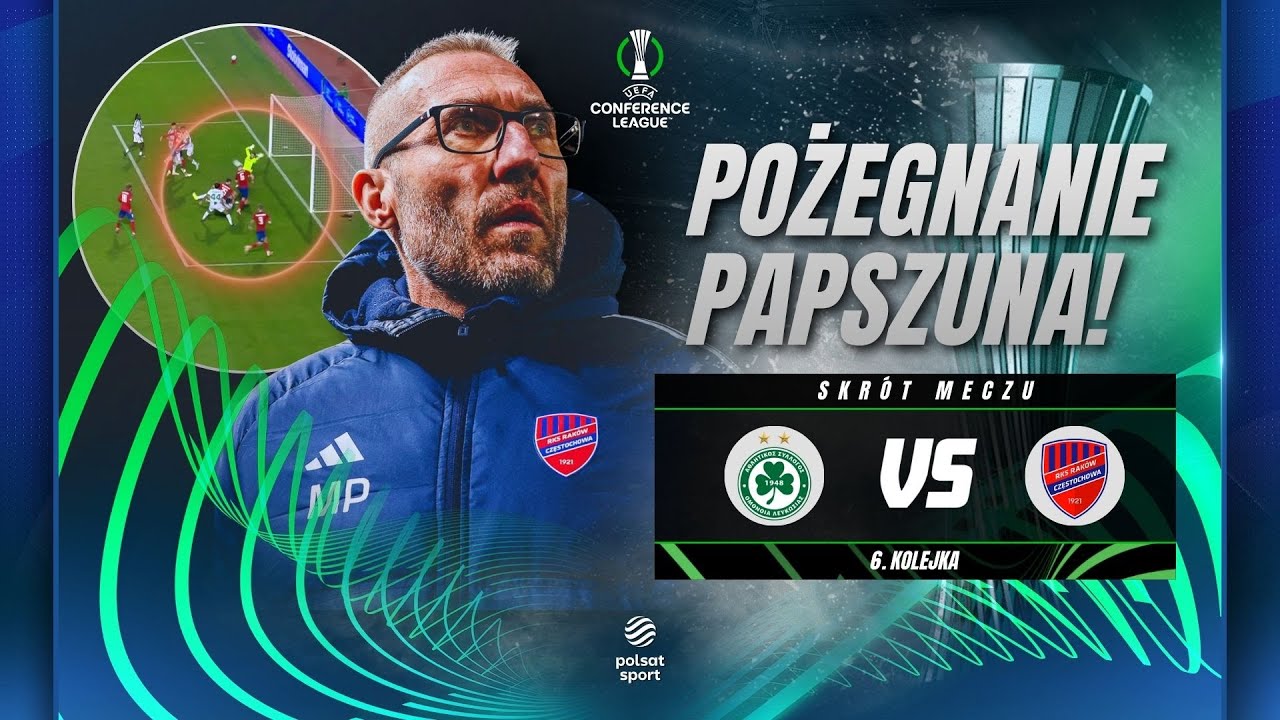 SKRÓT: OMONIA NIKOZJA - RAKÓW CZĘSTOCHOWA | LIGA KONFERENCJI