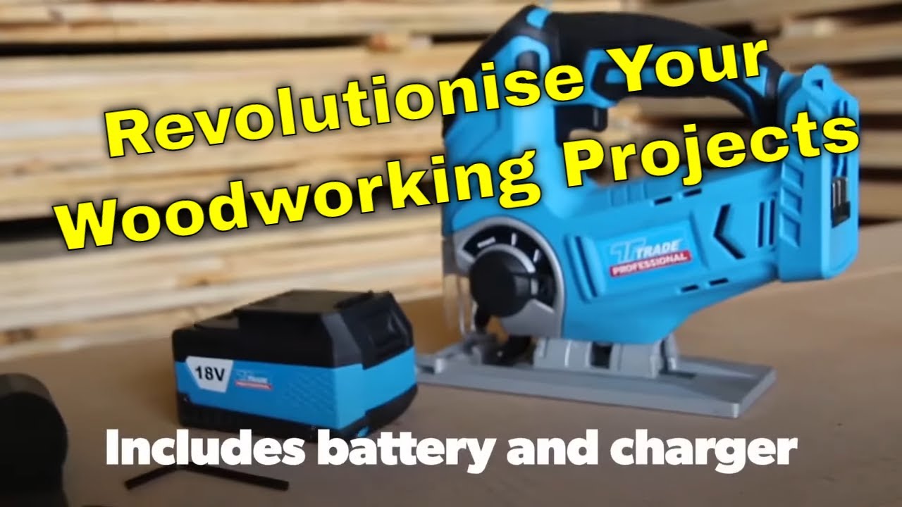 ✂️ Unleash Your DIY Power! 💪 Trade Professional 18V Cordless Jigsaw with LED Light 💡
