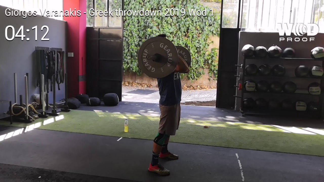 Giorgos Varanakis Greek throwdown 2019 Wod 1