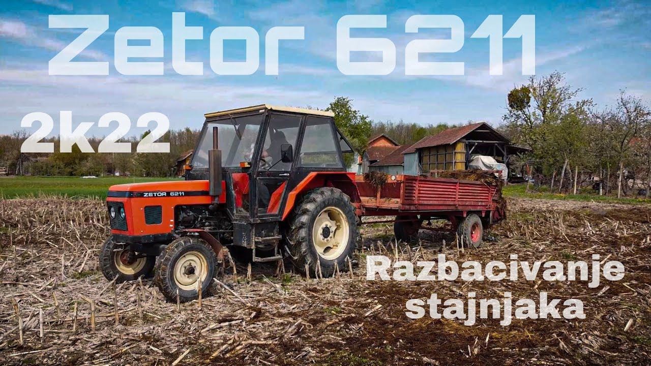 Akcja Zetor 6211- razbacivanje stajnjaka Wywóz obornika 2k22 VOŽNJA GNOJA MANURE DRIVING MIST FAHREN