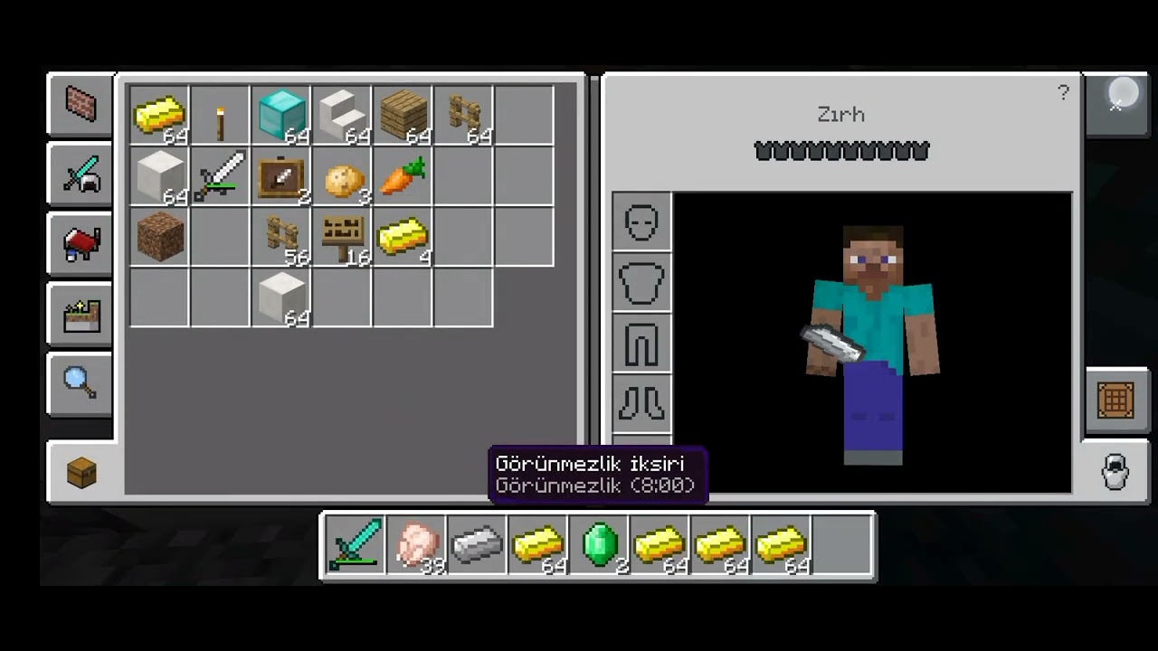 STEVE TAVUK D&Ouml;NER SİPARİŞ S&Ouml;YLEDİ 🍗📦🛵🏍️ - Minecraft &Ccedil;ok Kısa Filmi (60FPS) + Full HD İzle + Tam 43SN