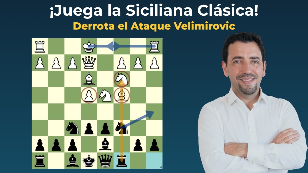 ¡Juega la Defensa SICILIANA CLÁSICA! DERROTA el Ataque Velimirovic (2021)