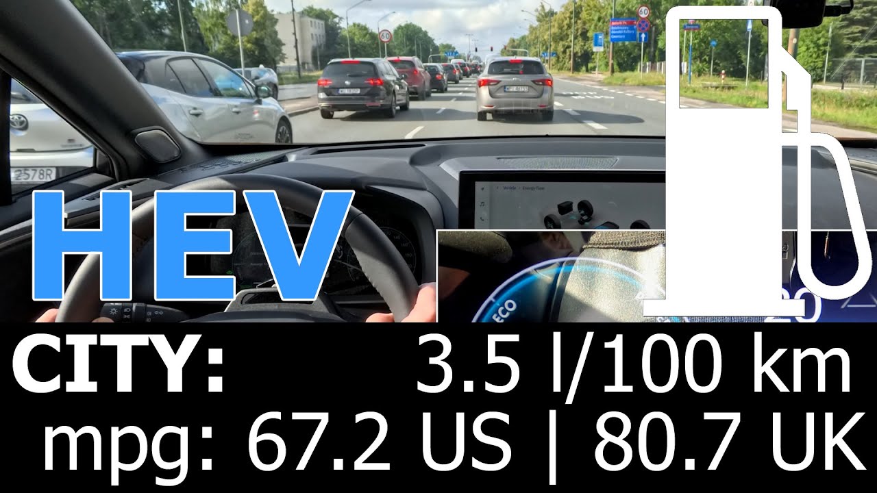 Toyota C-HR 2.0l HEV AWD-i CITY fuel consumption economy real test mpg l/100 km hybrid traffic jam