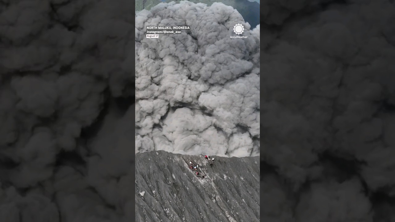 Watch: Thrill-Seekers Run For Their Lives as Volcano Erupts