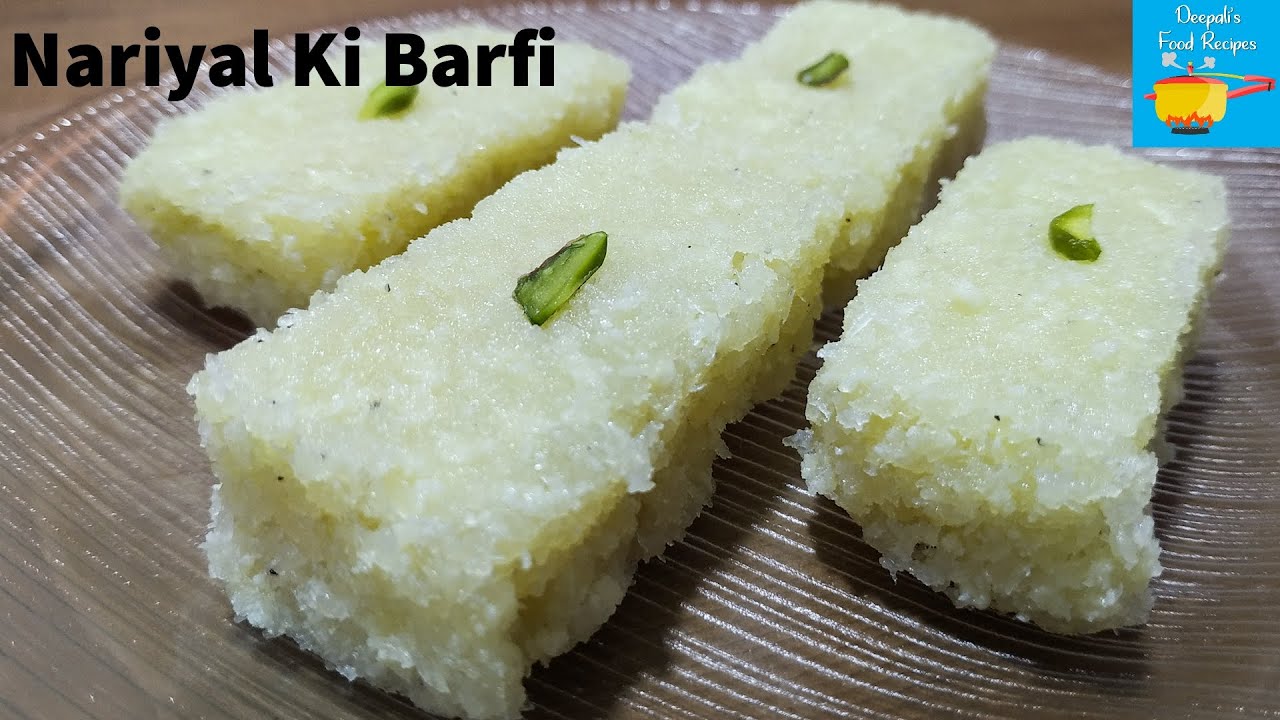 Nariyal Ki Barfi | Easy Barfi Recipe | Sukhe Nariyal Ki Barfi | Coconut Barfi | Nariyal Ki Mithai