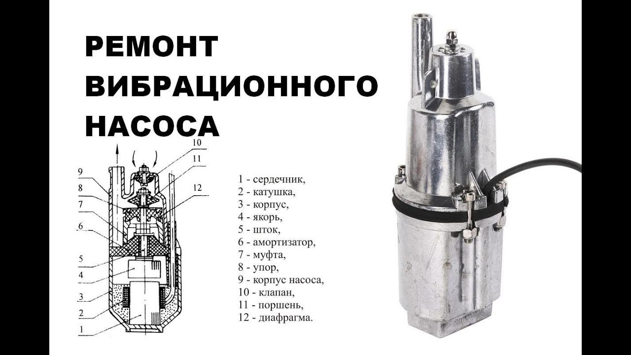 ВИБРАЦИОННЫЙ НАСОС.Обзор и ремонт Вибрационного насоса.