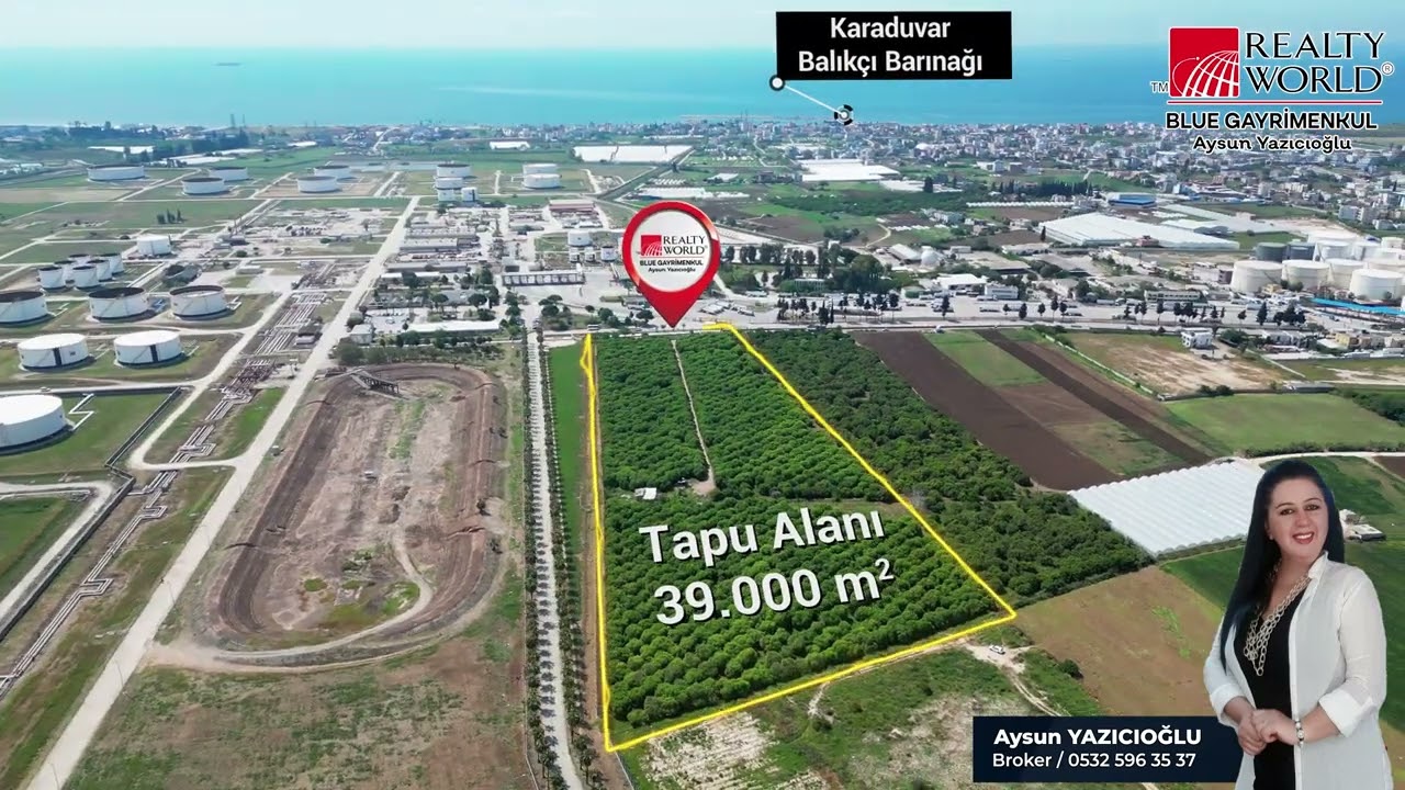 Emlak - Arsa - Gayrimenkul &Ccedil;ekimi Mersin Drone &Ccedil;ekimi Firma Tanıtım Filmi