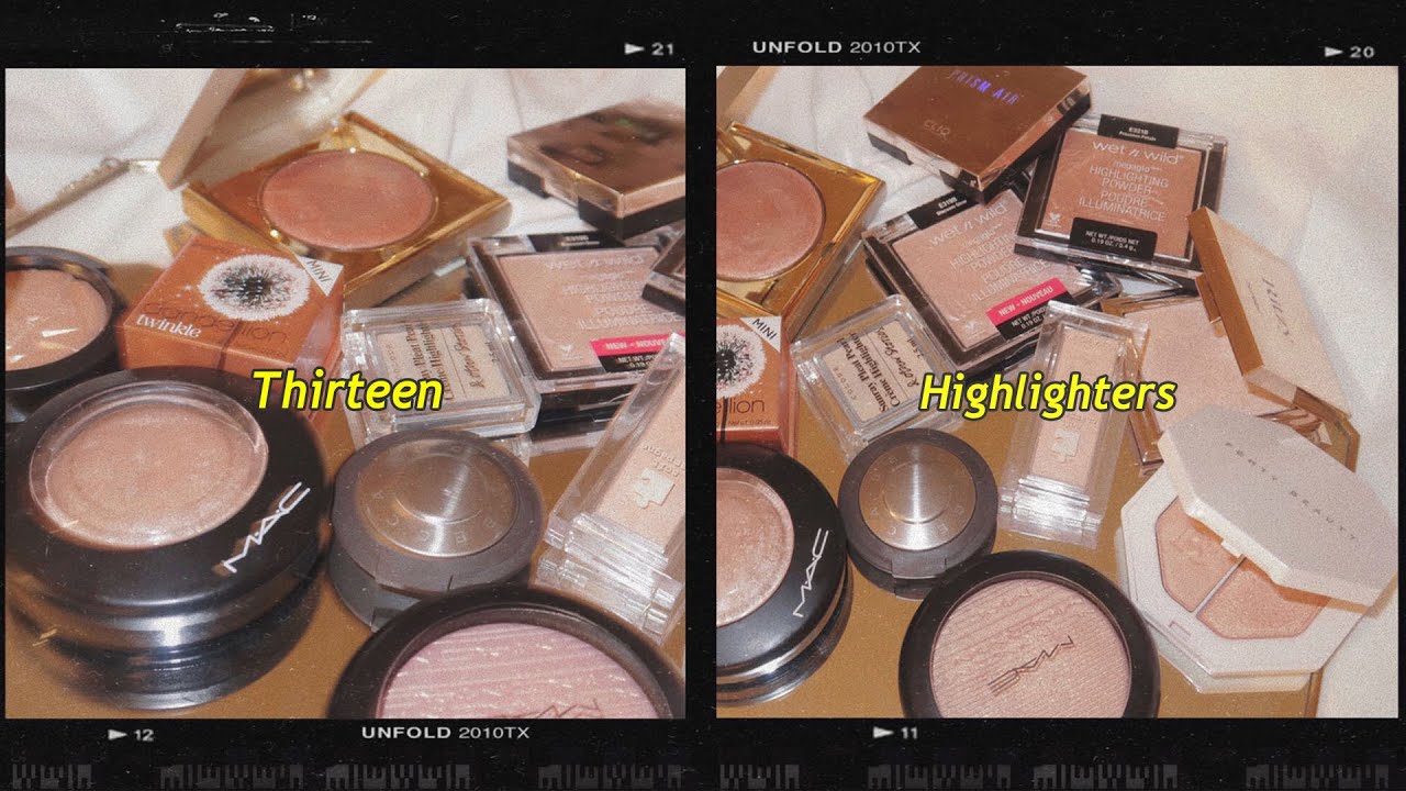 13 HIGHLIGHTERS | 색상별 13가지 하이라이터 비교&추천 ✨( 본격 하이라이터 영업 영상 흐흐 😁) | INGHWA