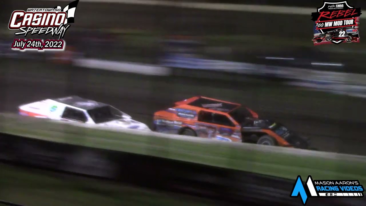 Casino Speedway WISSOTA Midwest Modified A-Main (Rebel MW Mod Tour) (7/24/22)