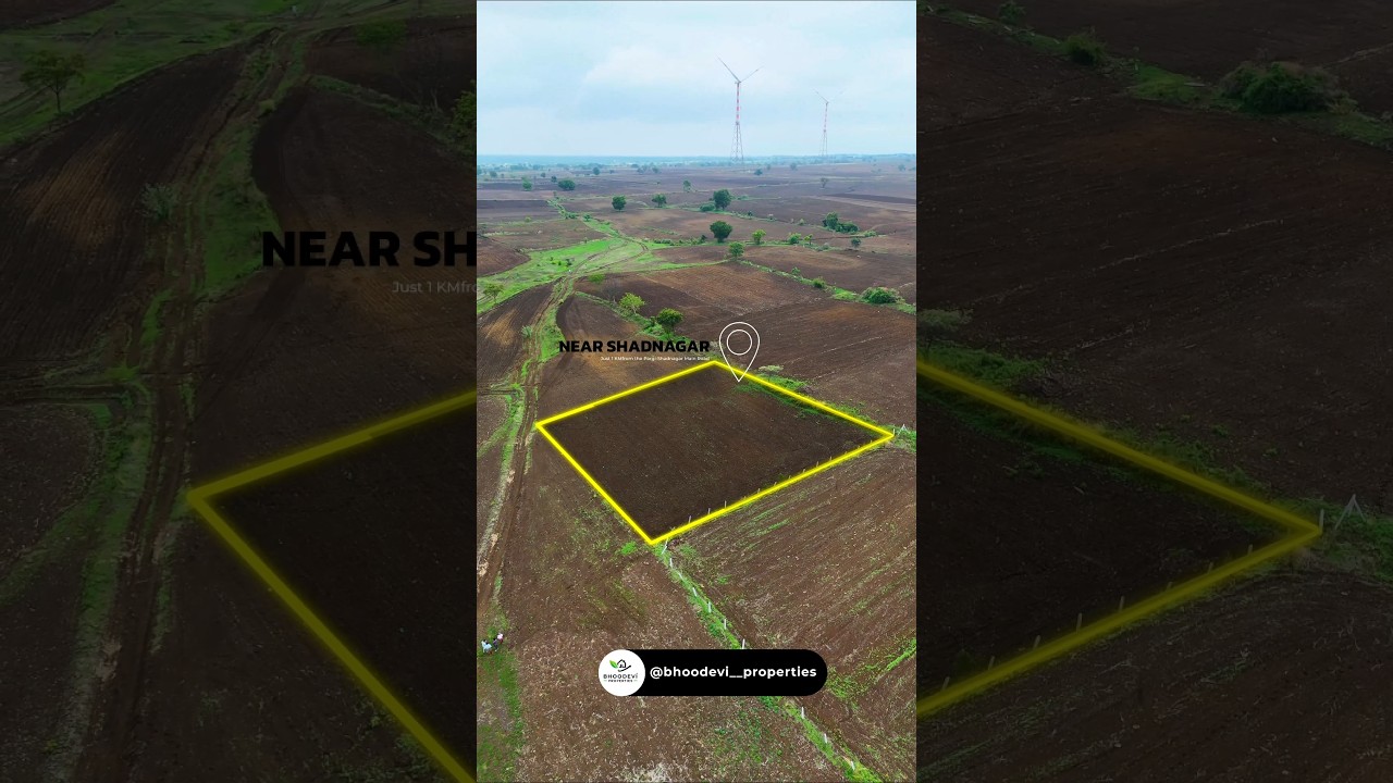 📍1 Acre Land for Sale near Shadnagar &ndash; ₹55 Lakhs Only!#ShadnagarPlots  #RealEstateHyderabad
