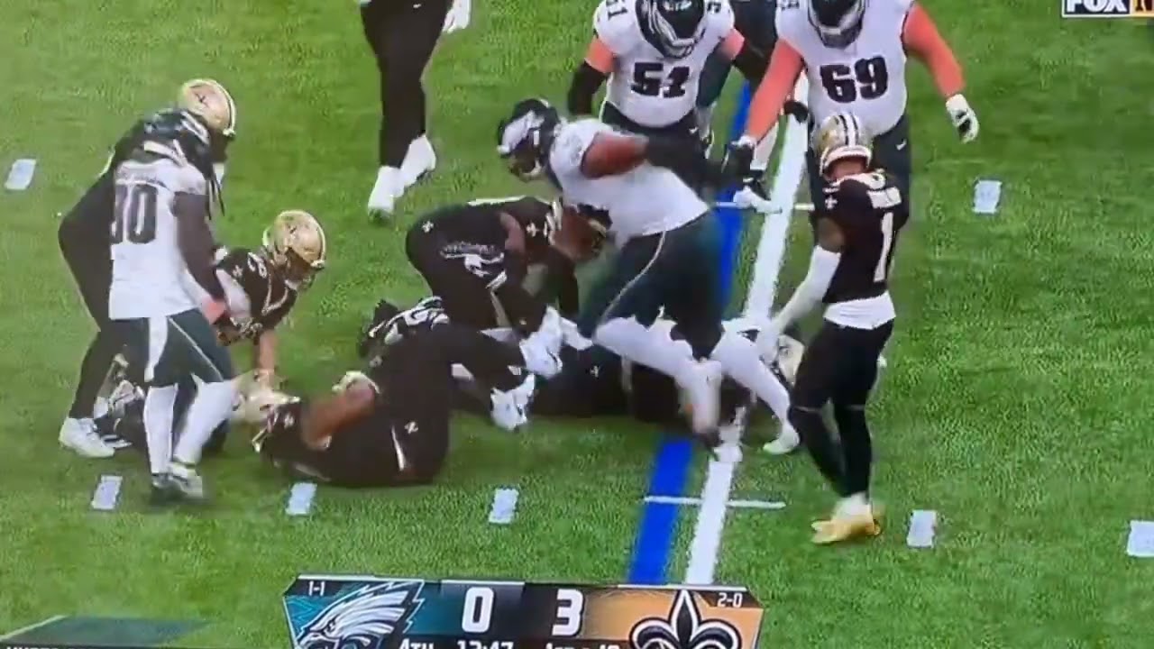 DeVonta Smith Takes Huge Hit