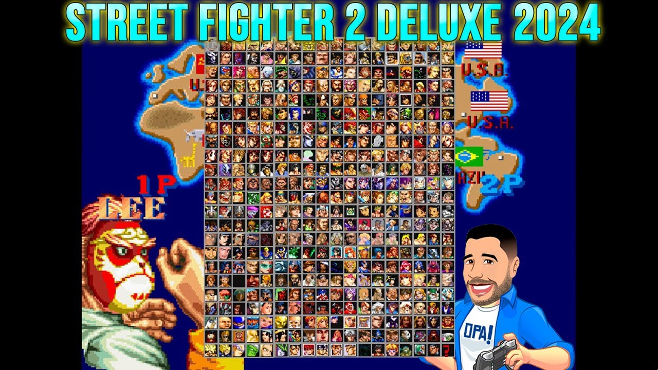 Street Fighter 2 Deluxe 2024 - Jogando com Lee - Roda em PC fraco.