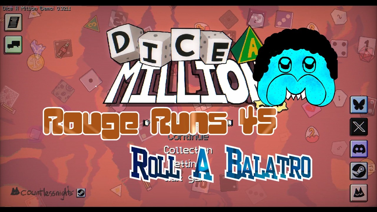 Rouge Runs 45 Dice a Million Roll a Balatro