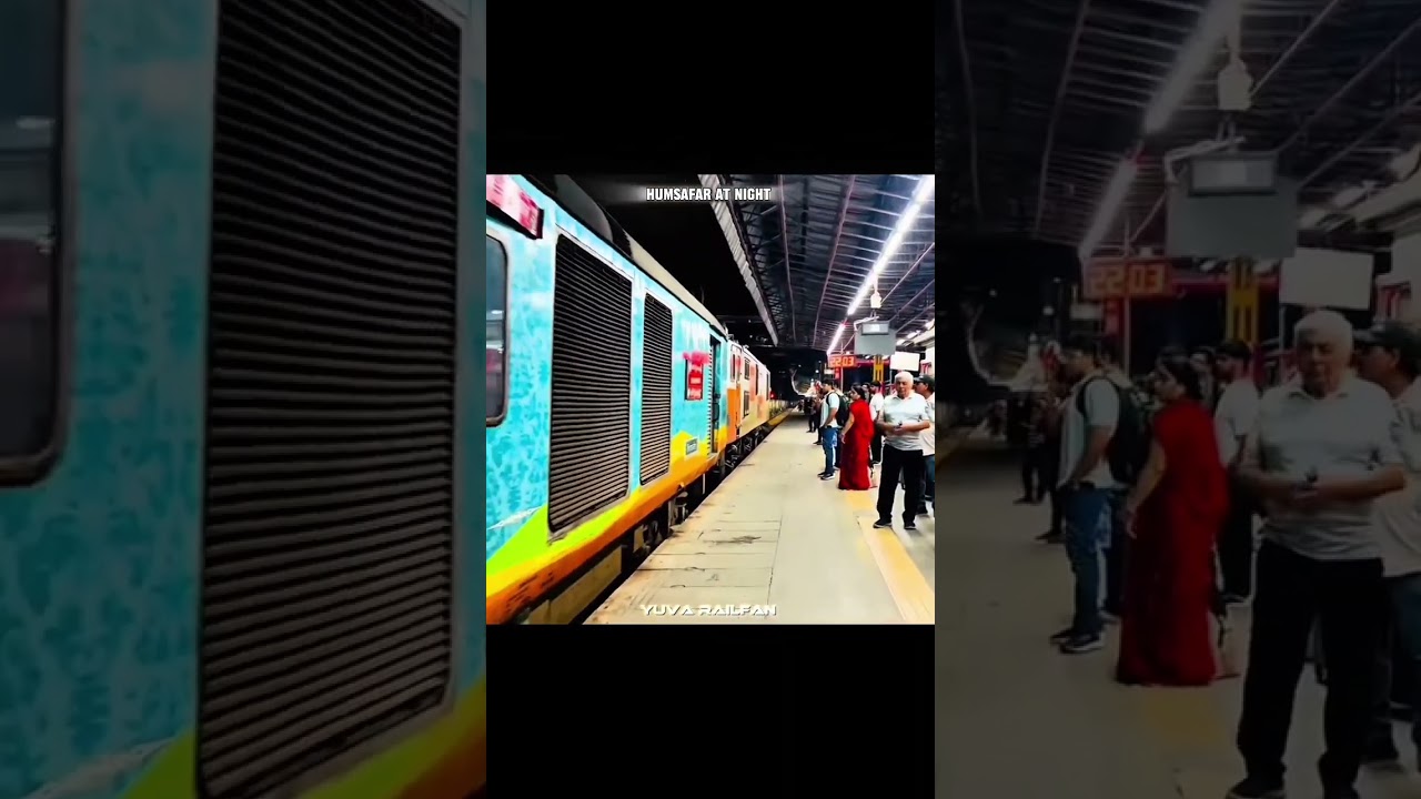 Humsafar Express Night Aura vs Day Power 😈🚆 | Indian Railways Vibes 💥