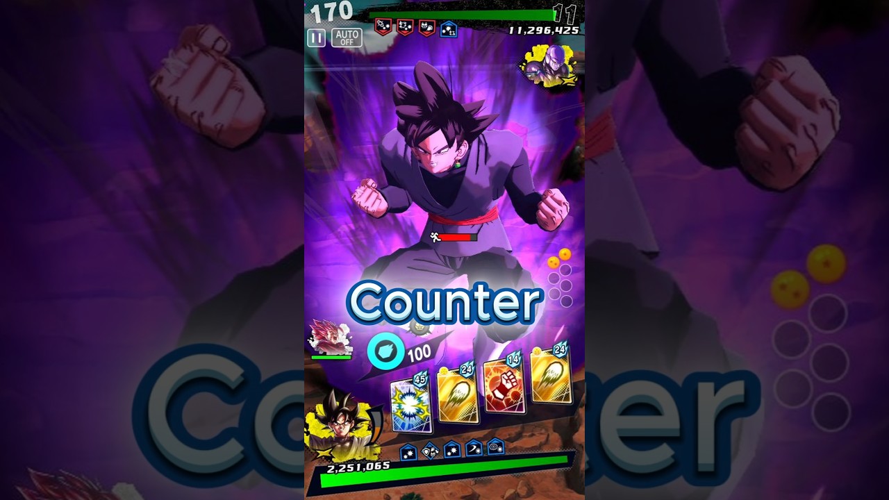 НОВАЯ LF Goku Black Counter-анимация!! #шорты