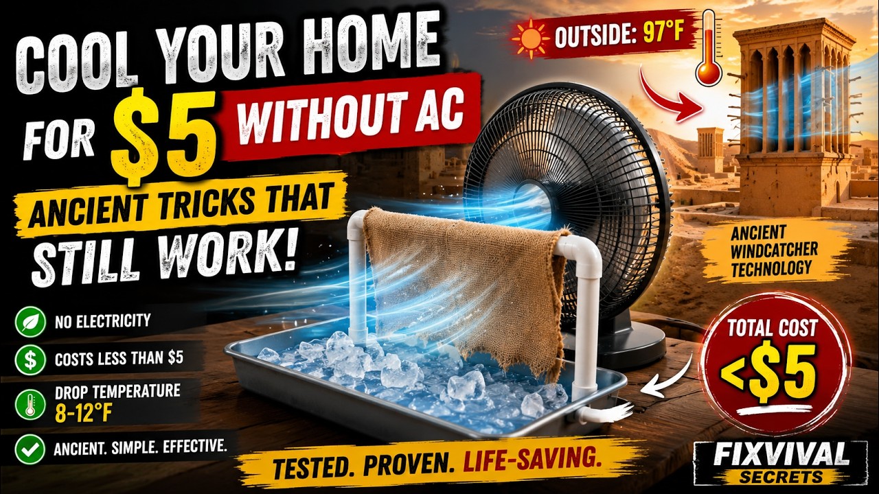 How to Cool Your Home for $5 Without AC | Ancient Cooling Tricks That Still Work