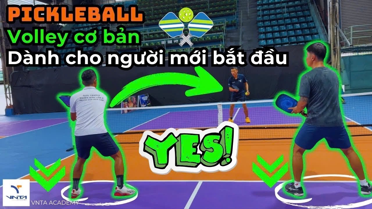 Kh&oacute;a Học Pickleball Volley Cơ Bản D&agrave;nh Cho Người Mới Bắt Đầu Tập Chơi| VNTA Academy
