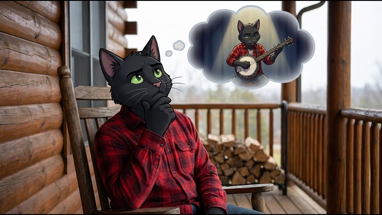 A Cat Learns the Banjo - Mewgrass style!