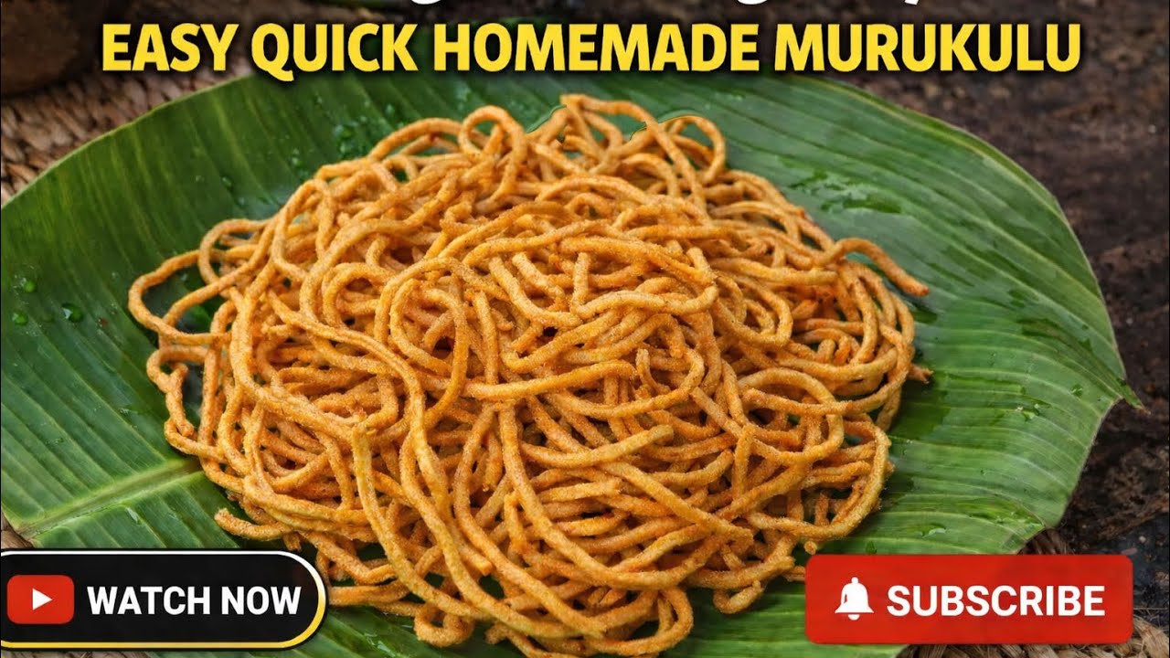 Easy Quick Murukulu Recipe | Telangana Village Style Snack