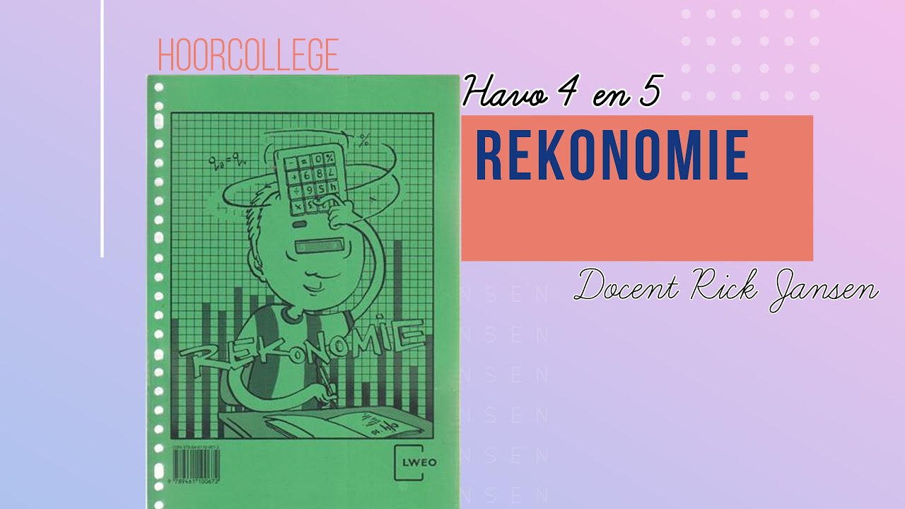 HAVO&MAVO 3/4 : Rekonomie (alles over rekenen, procenten, indexcijfers en economie)