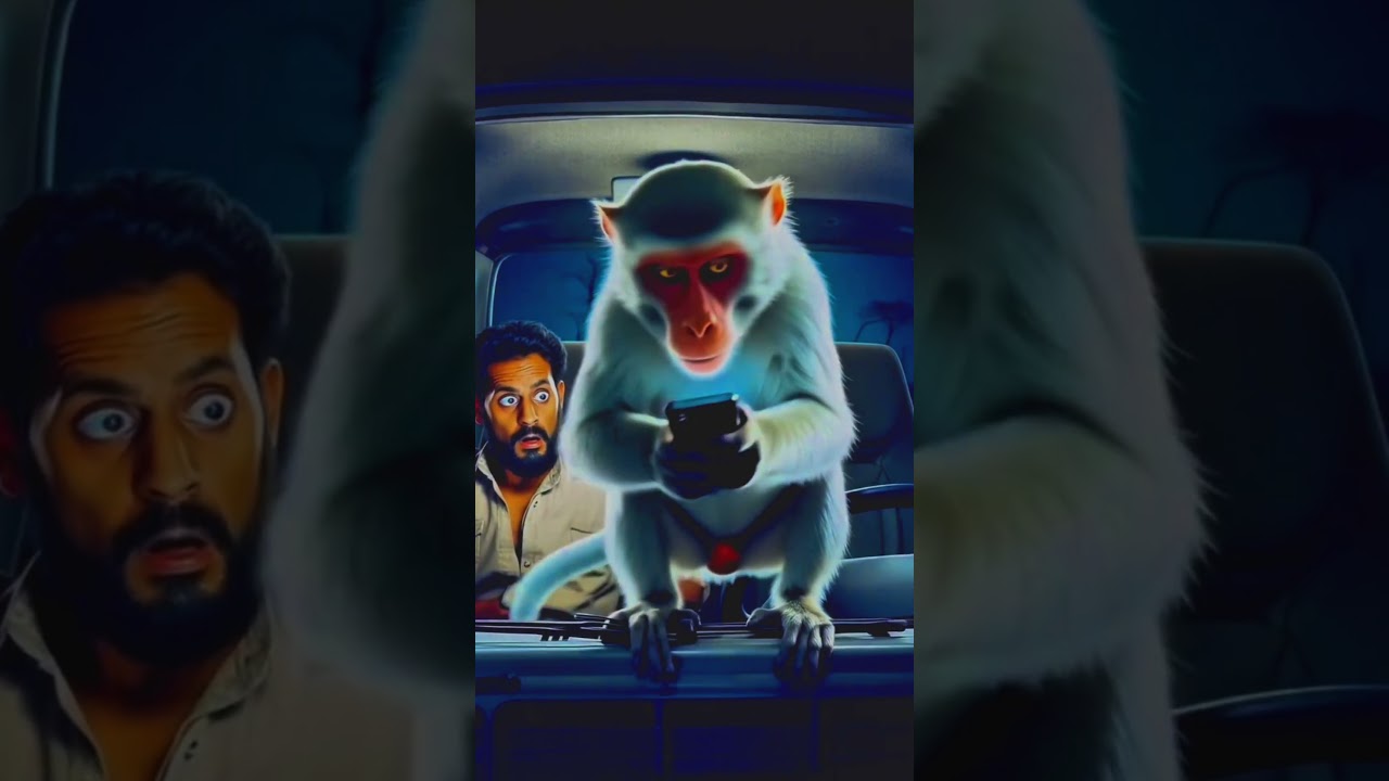 Monkey Saves Cow&rsquo;s Life! 🐒❤️🐄 #ai #monkey #cow #AnimalRescue